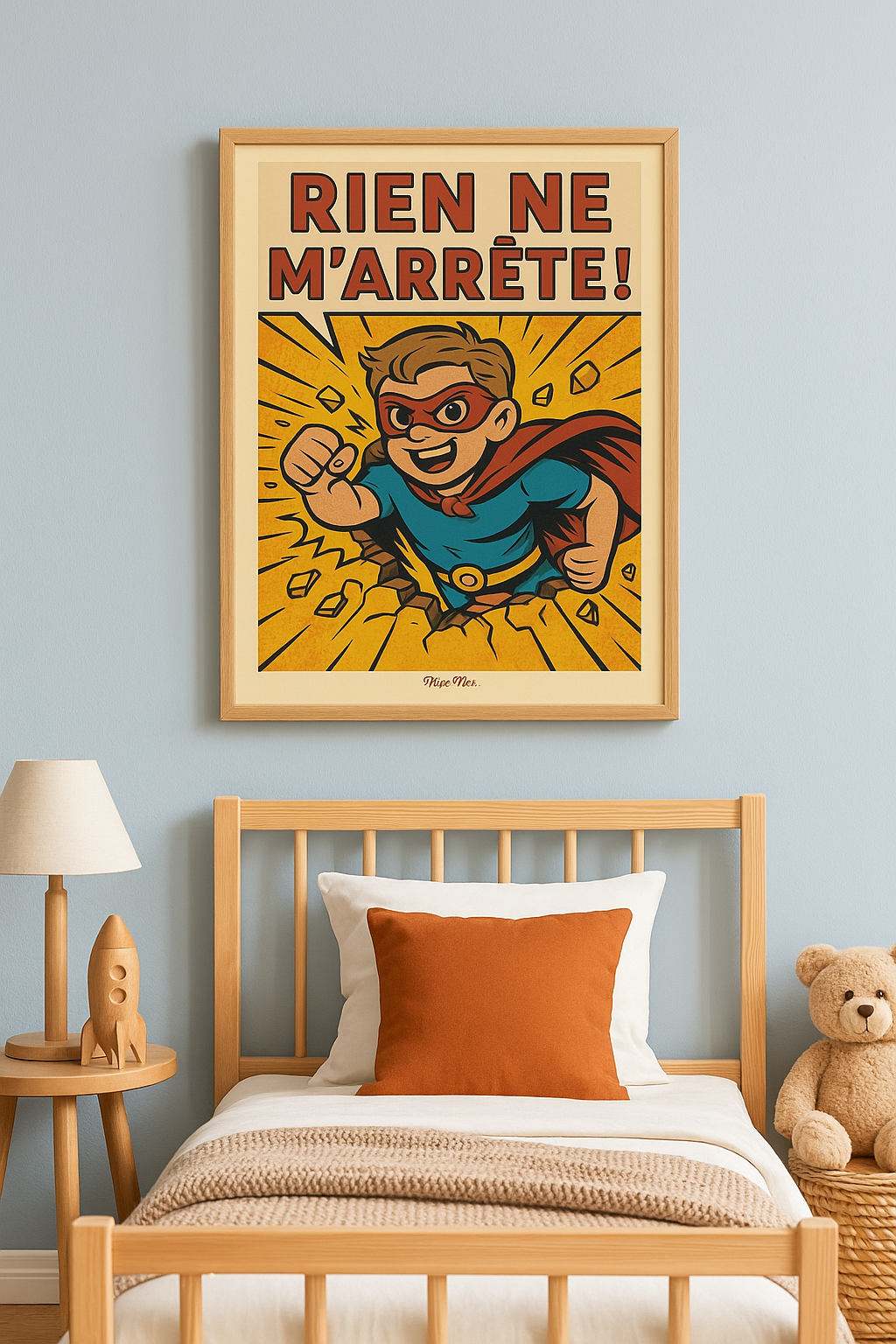 Affiche vintage 'Rien ne m’arrête'