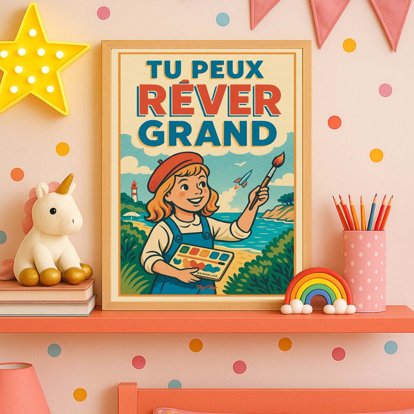 Affiche Vintage « Tu peux rêver grand »