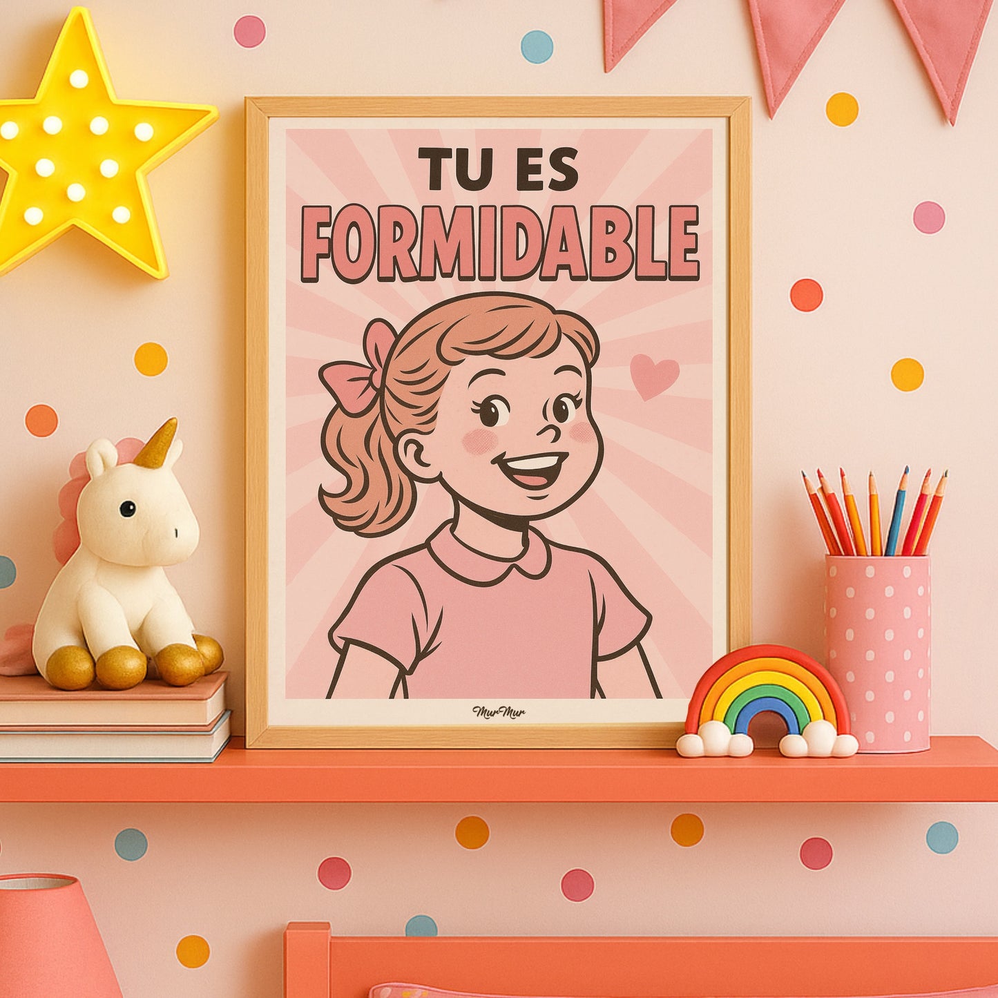 Affiche 'Tu es formidable' (fille)