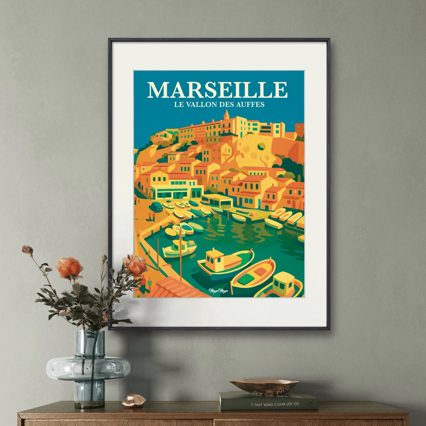 Affiche Marseille – Le Vallon des Auffes