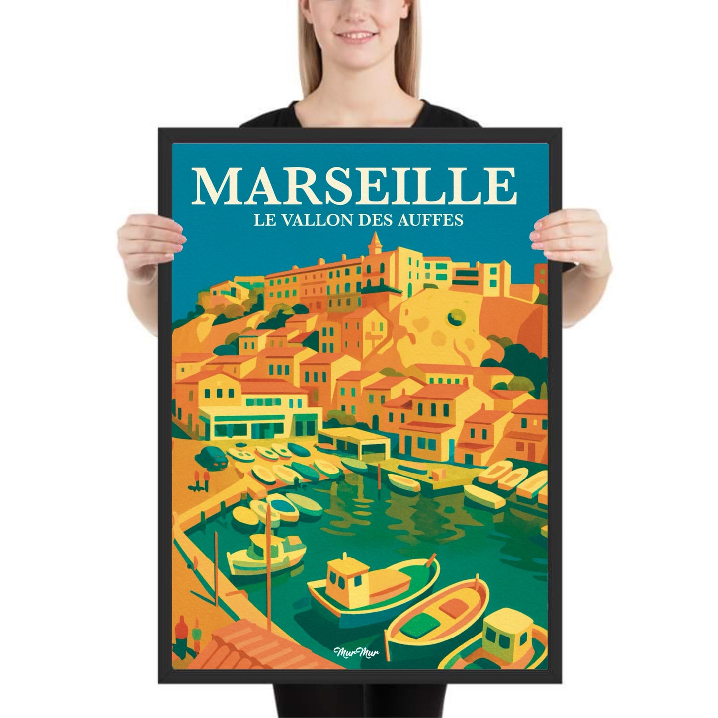 Affiche Marseille – Le Vallon des Auffes