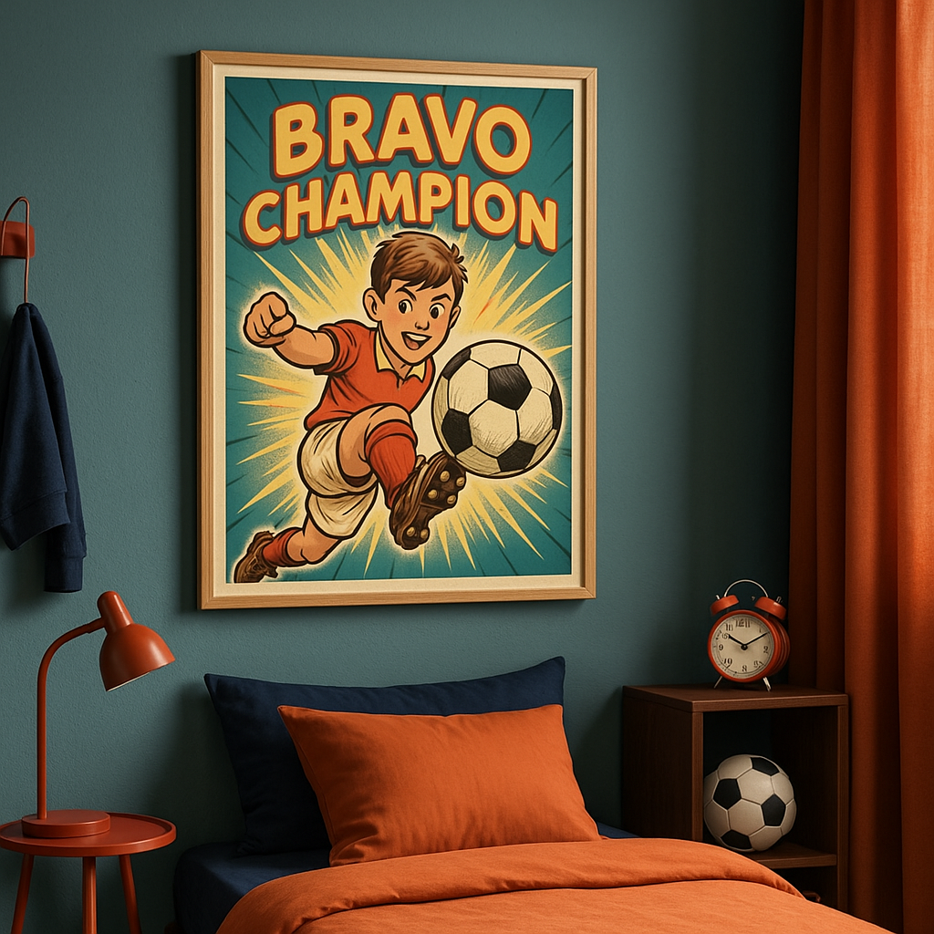 Les affiches « Bravo Champion »