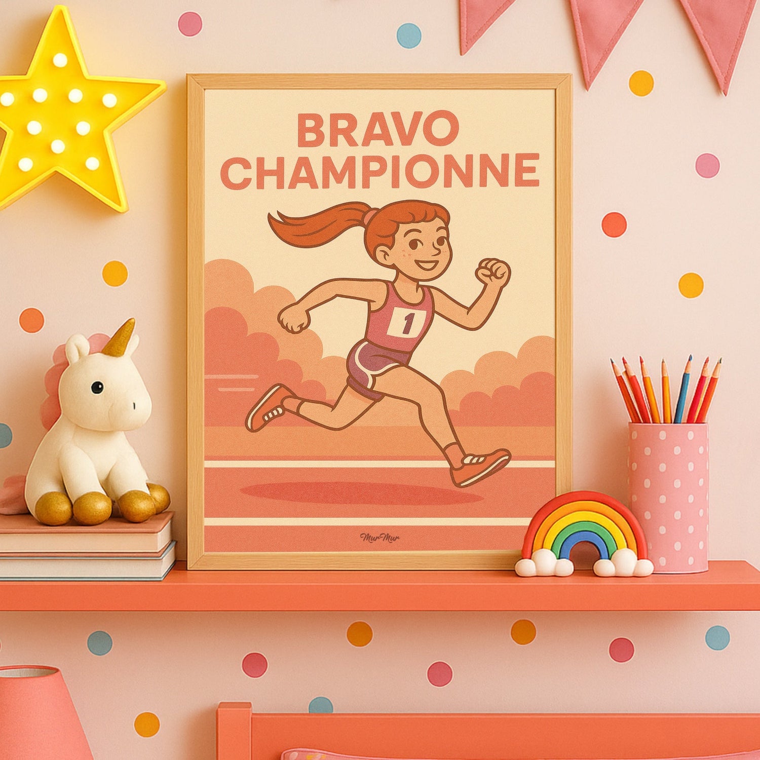 Les affiches « Bravo Championne »