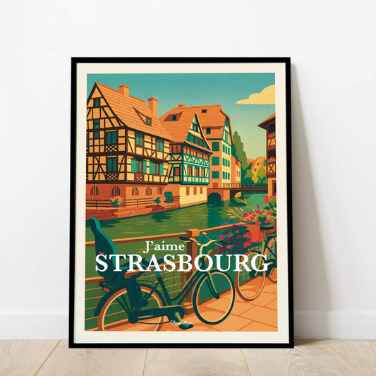 Affiche Strasbourg – J’aime Strasbourg