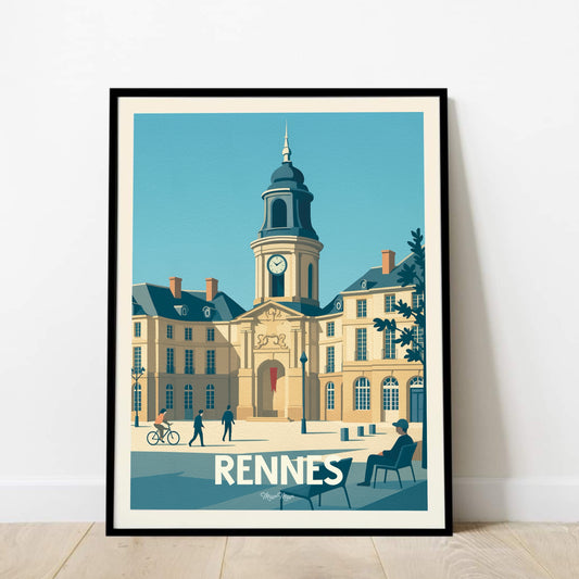 Affiche de Rennes, la mairie