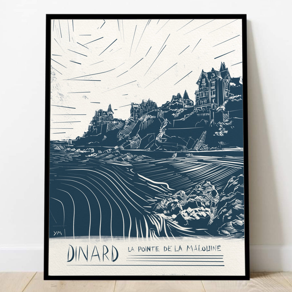 Affiche de la plage de Port-Salut à Dinard