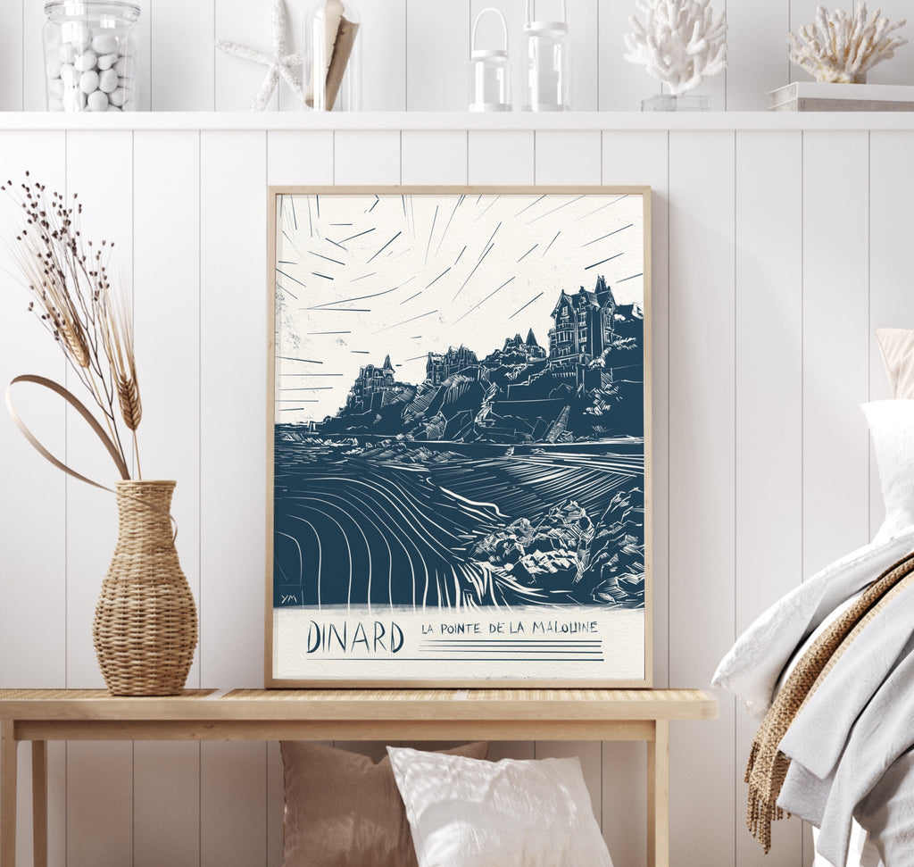 Affiche de la plage de Port-Salut à Dinard