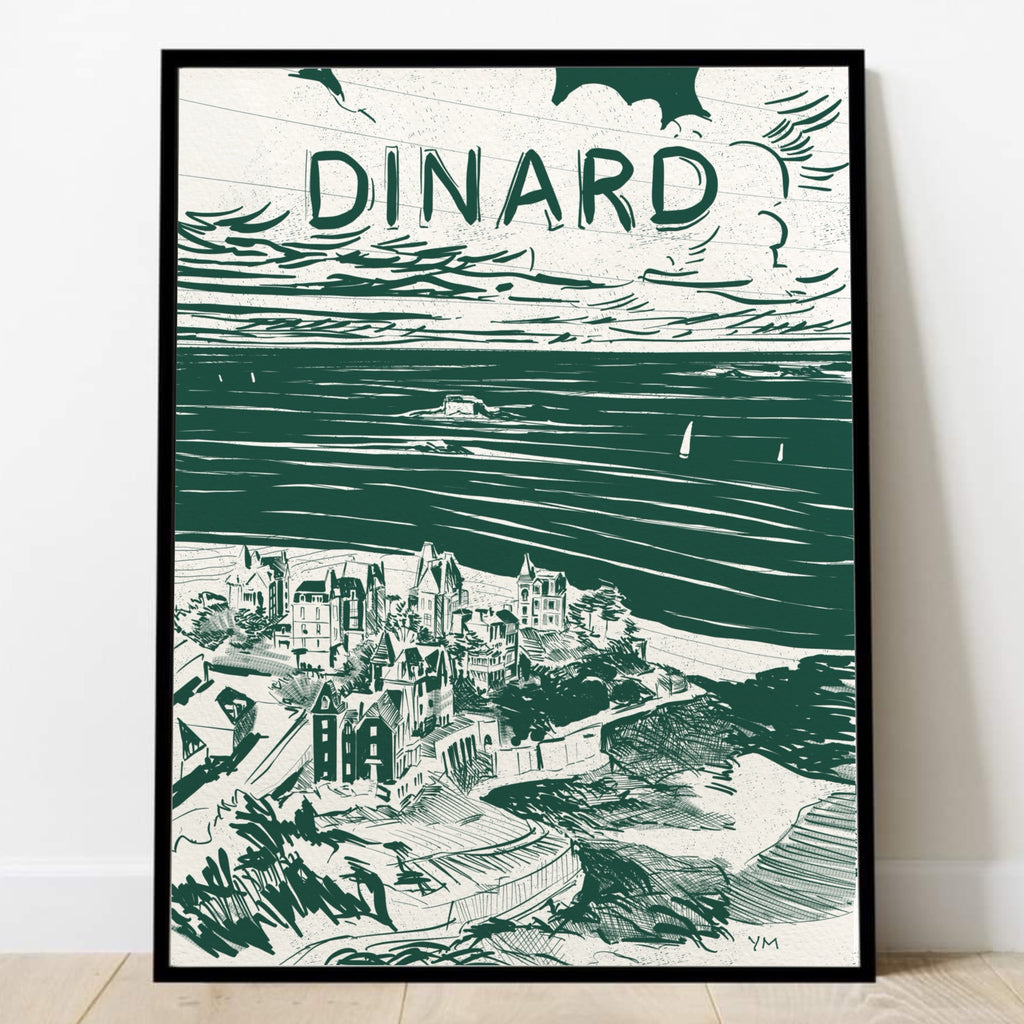 Affiche de la point de la Malouine, Dinard