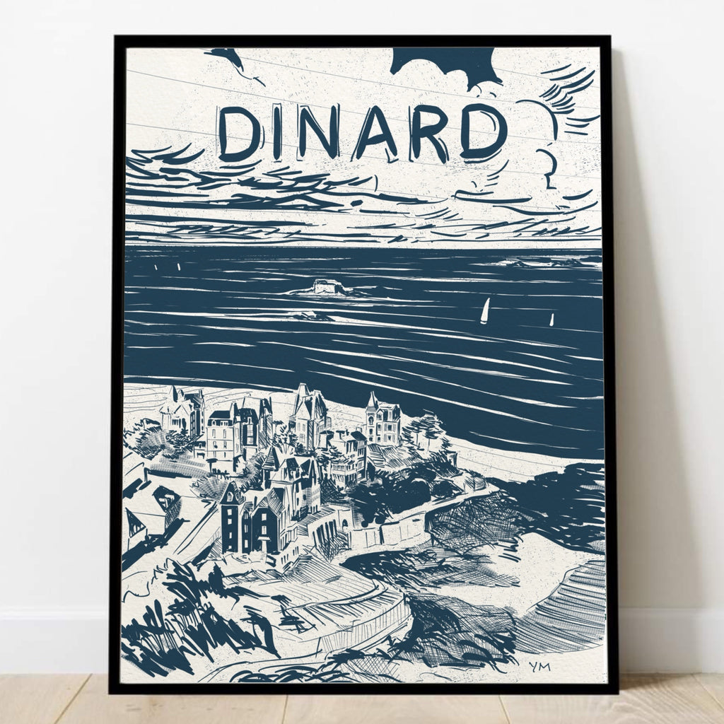Affiche de la point de la Malouine, Dinard
