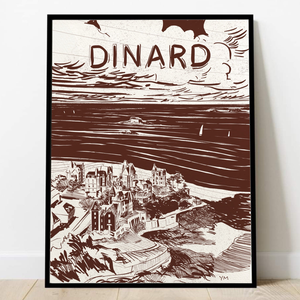 Affiche de la point de la Malouine, Dinard