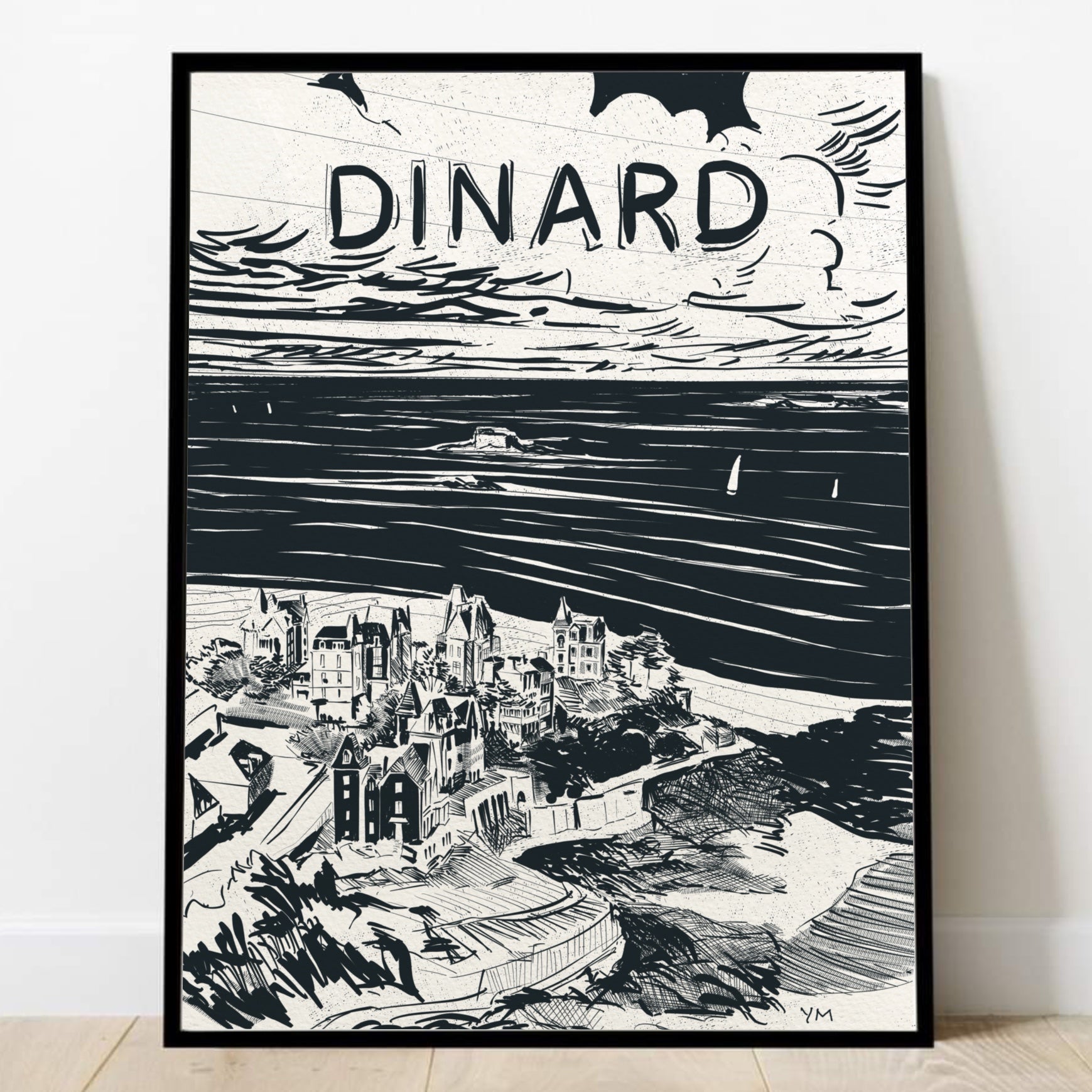 Affiche de la point de la Malouine, Dinard