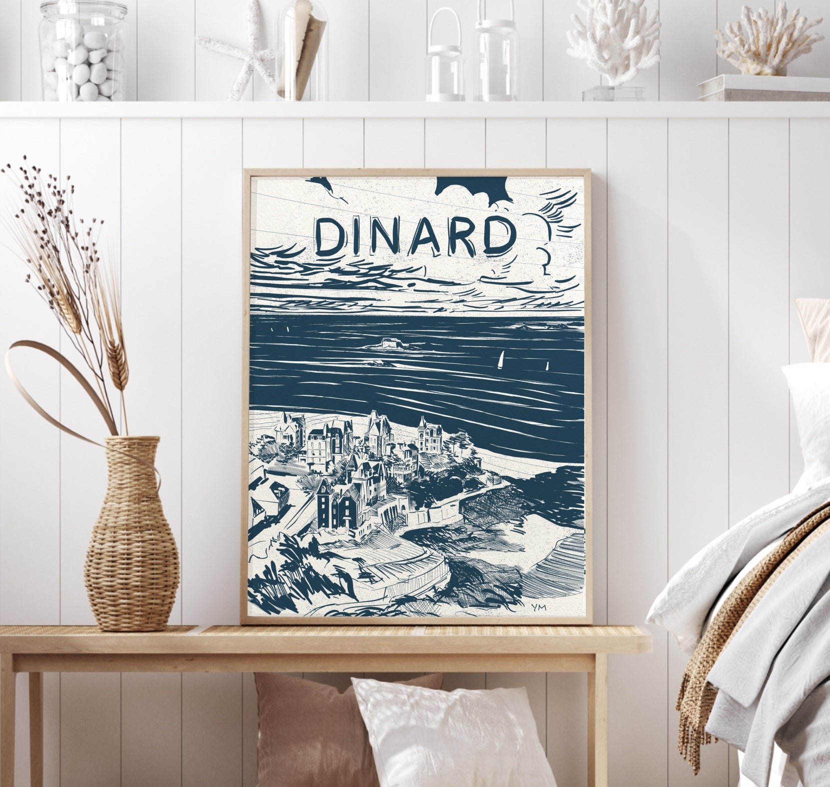Affiche de la point de la Malouine, Dinard