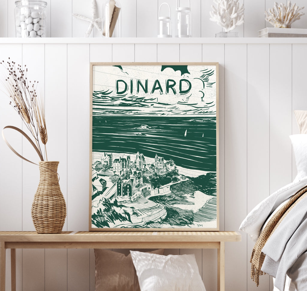 Affiche de la point de la Malouine, Dinard