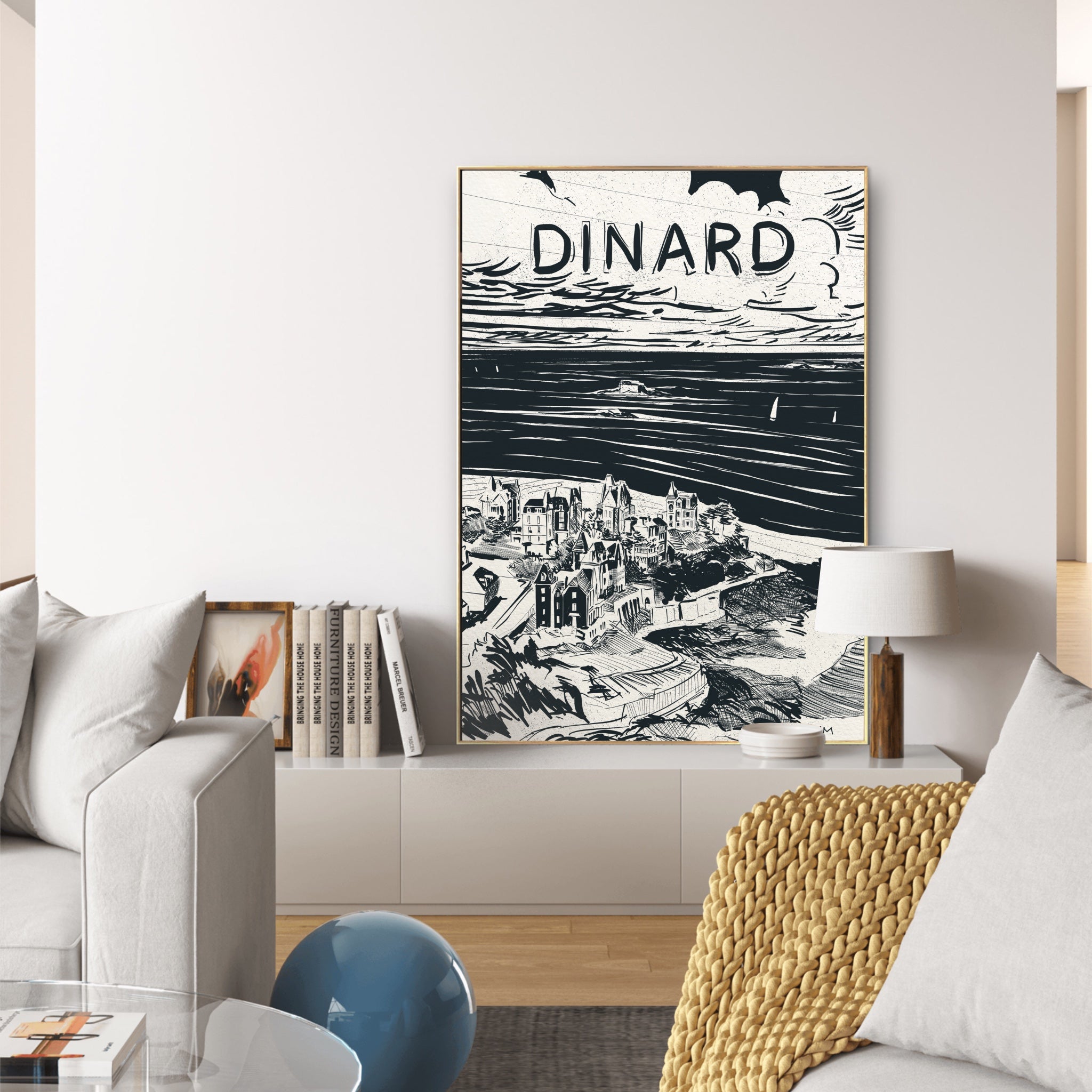 Affiche de la point de la Malouine, Dinard