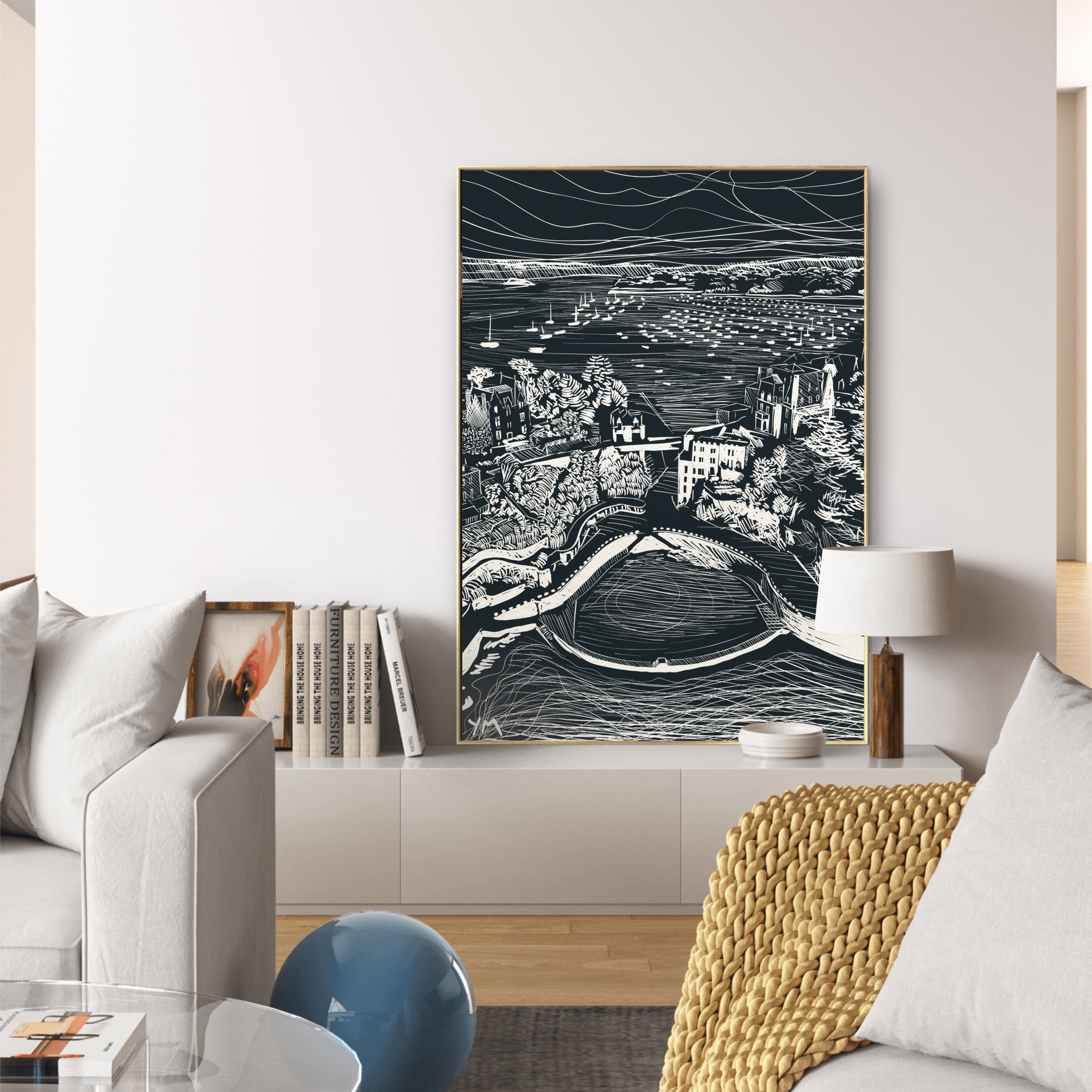 Affiche de la piscine découverte de la plage de l'écluse, Dinard