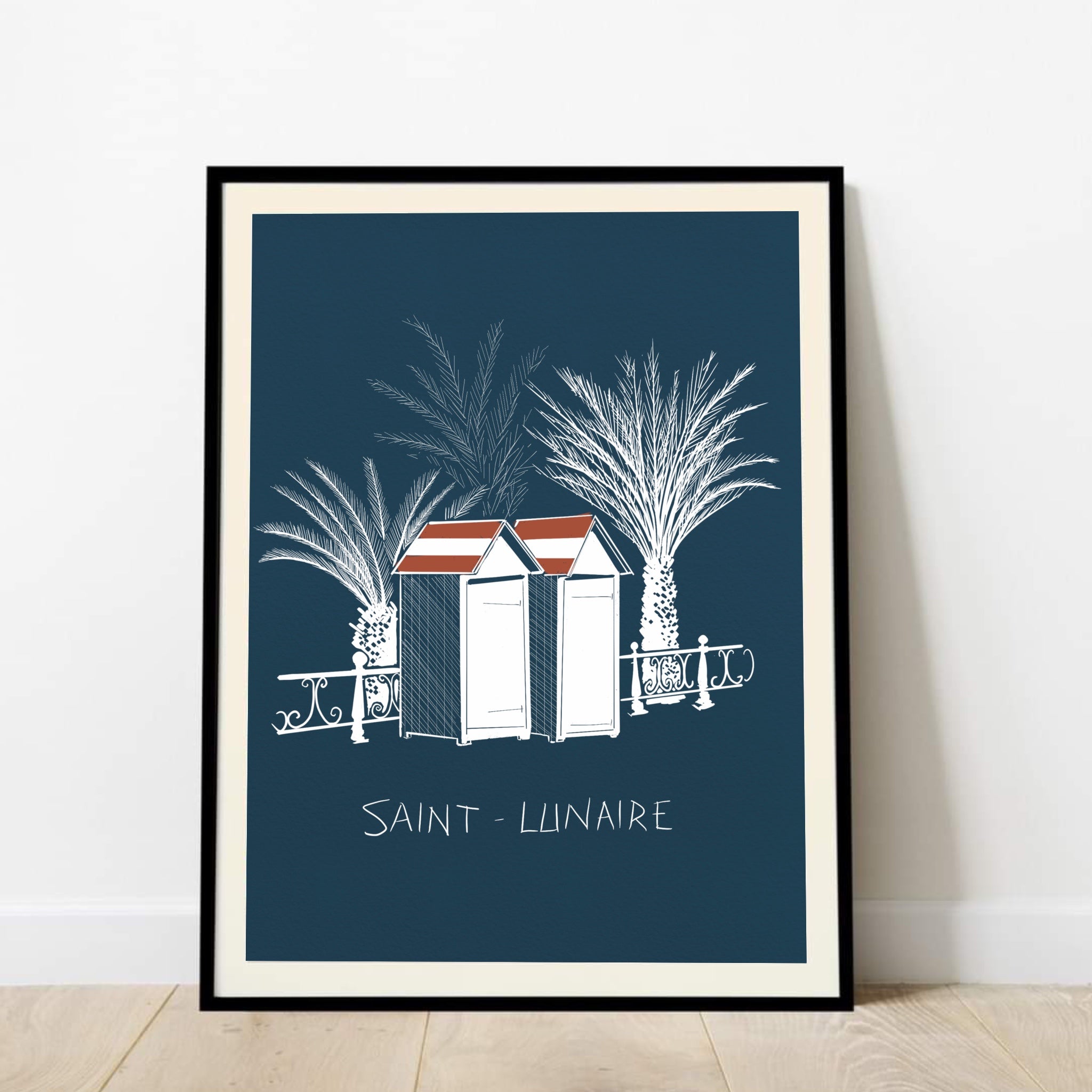 Affiche de Saint-Lunaire, les cabines