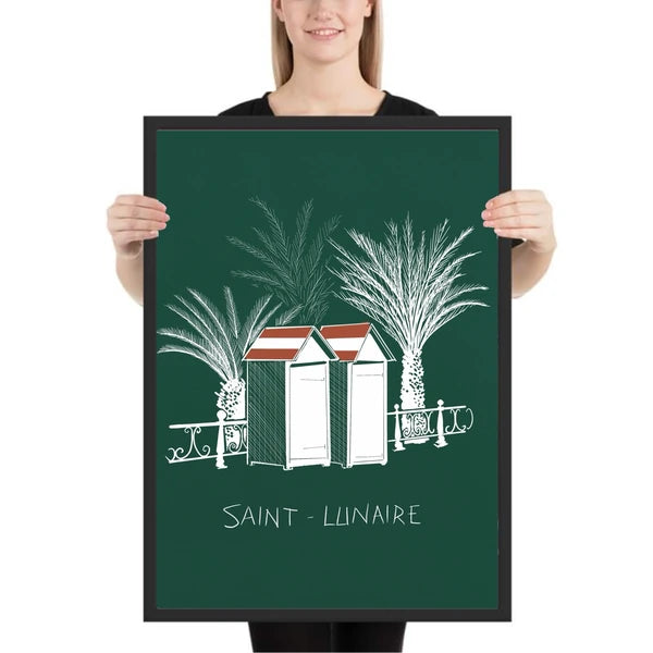 Affiche de Saint-Lunaire, les cabines