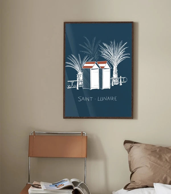 Affiche de Saint-Lunaire, les cabines