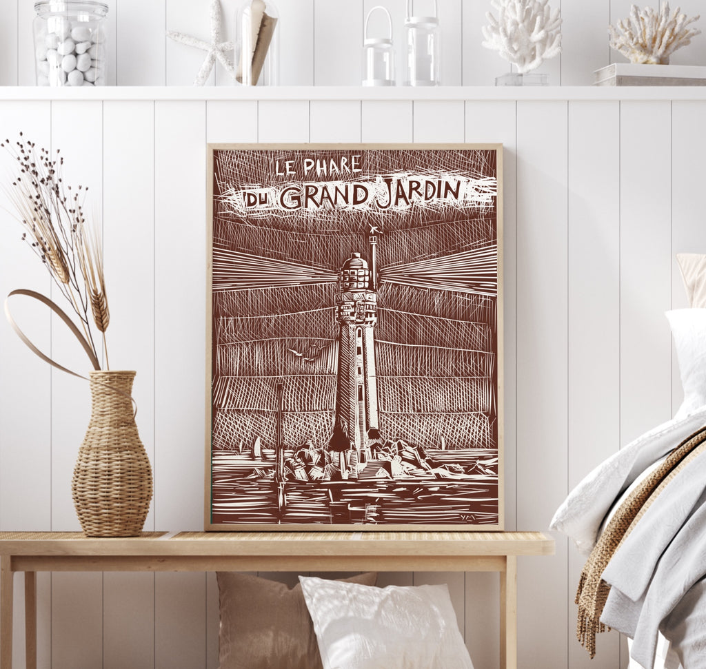 Affiche du phare du Grand Jardin