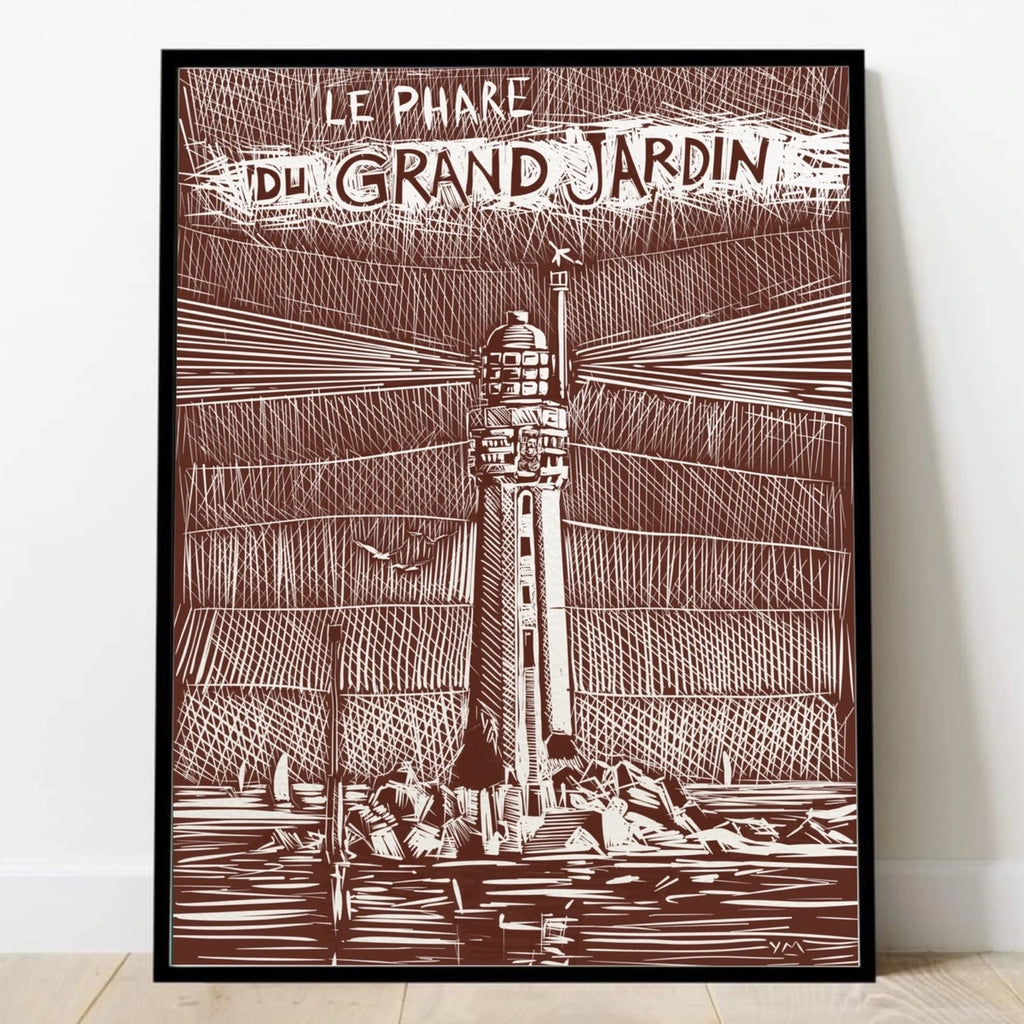 Affiche du phare du Grand Jardin