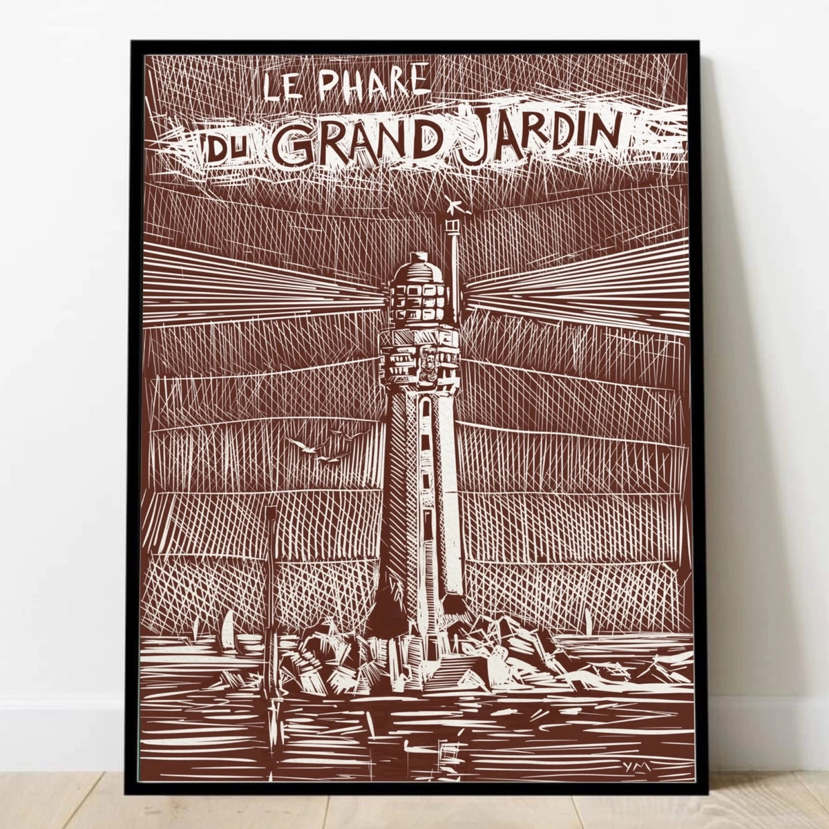 Affiche du phare du Grand Jardin