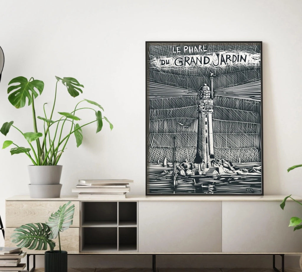 Affiche du phare du Grand Jardin