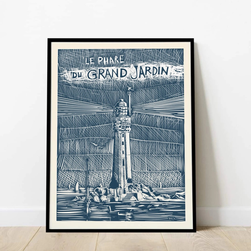 Affiche du phare du Grand Jardin