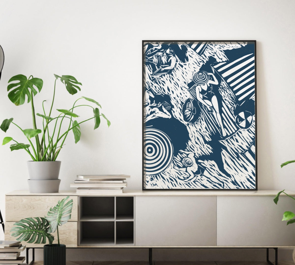 Affiche Linostyle "sous les tentes de la plage"