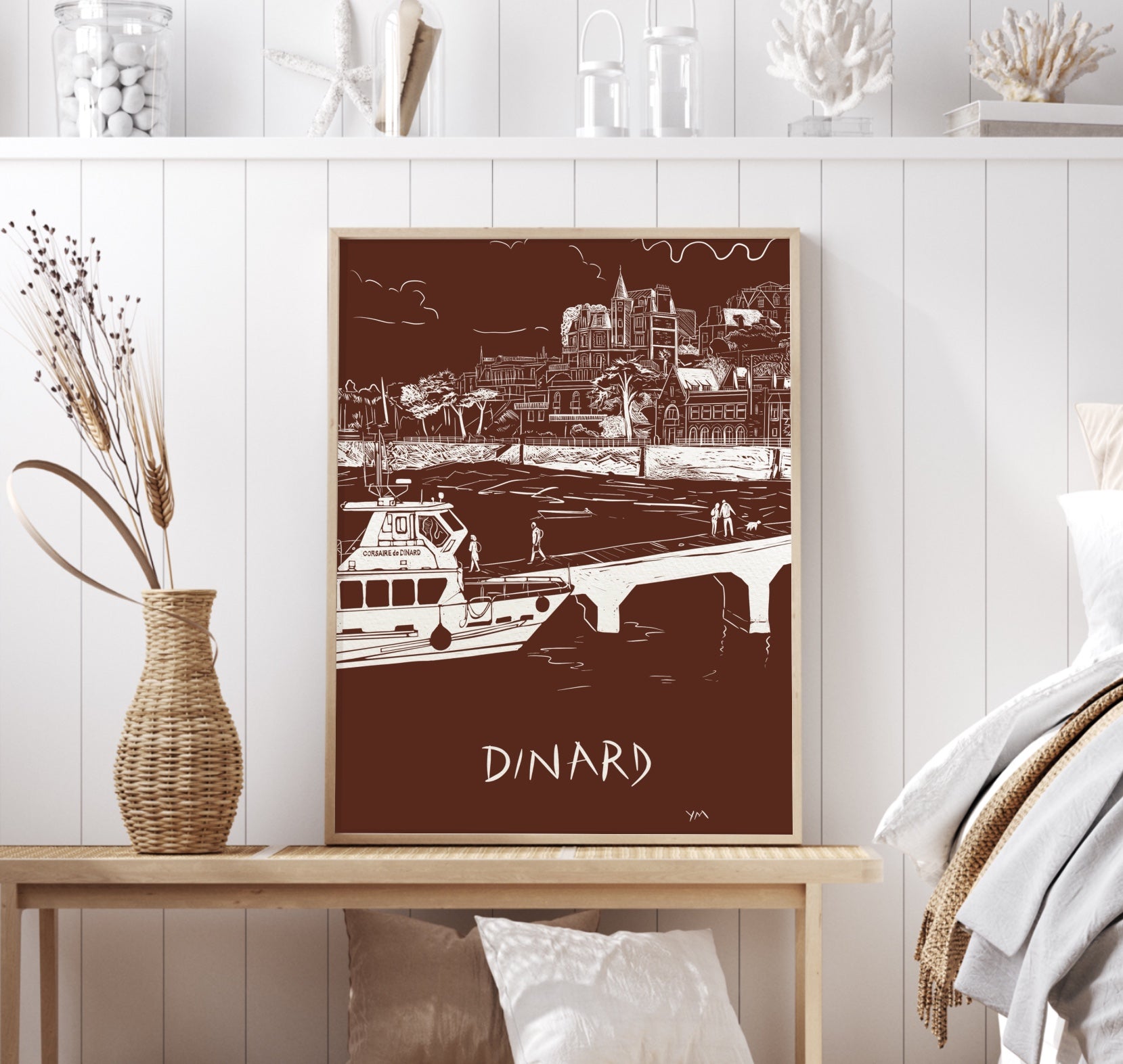 Affiche Dinard — Promenade du Clair de Lune