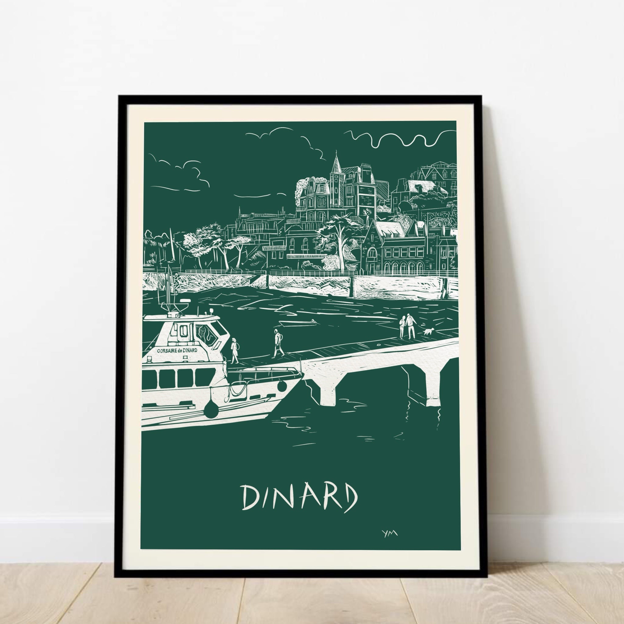 Affiche Dinard — Promenade du Clair de Lune