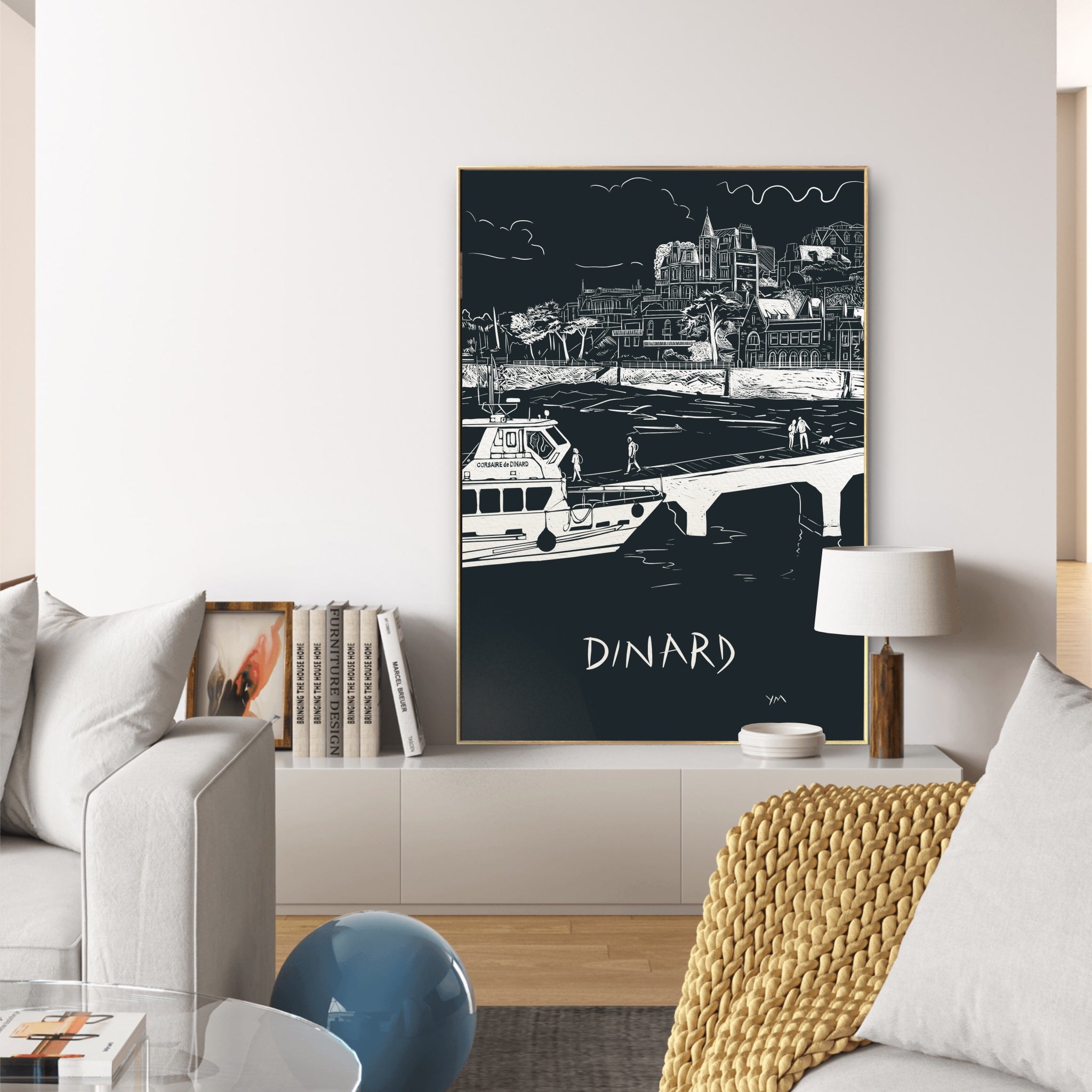 Affiche Dinard — Promenade du Clair de Lune