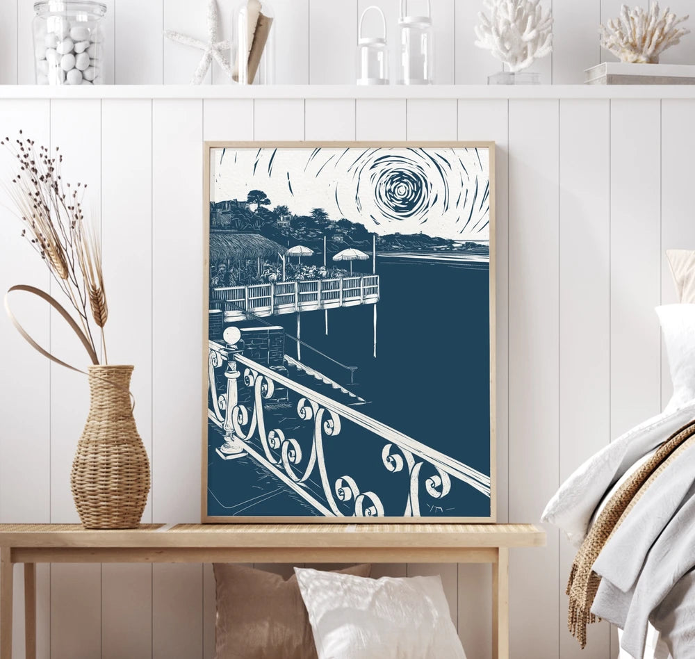 Affiche de la plage de Saint-Lunaire