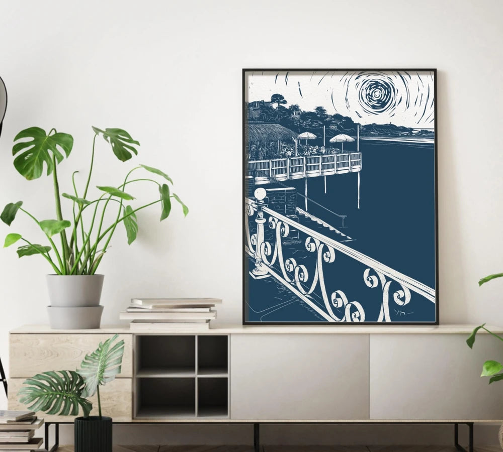 Affiche de la plage de Saint-Lunaire