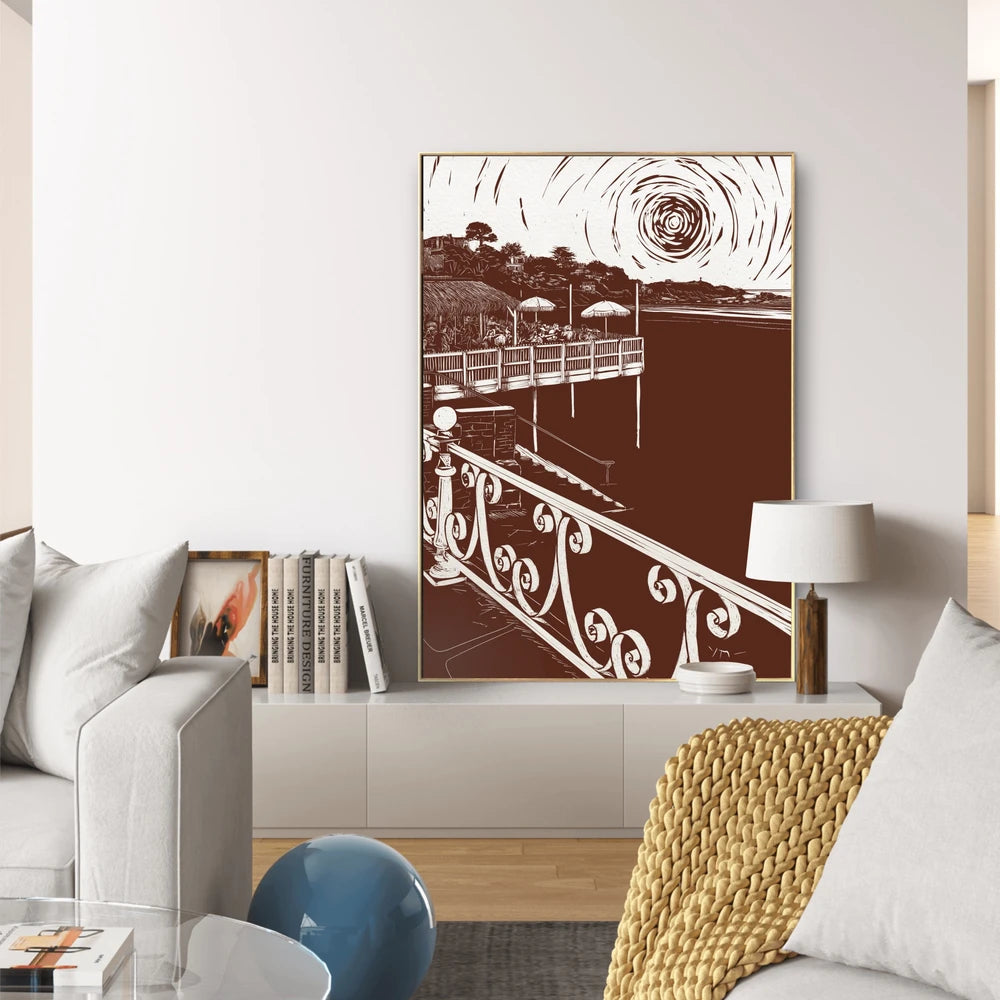 Affiche de la plage de Saint-Lunaire