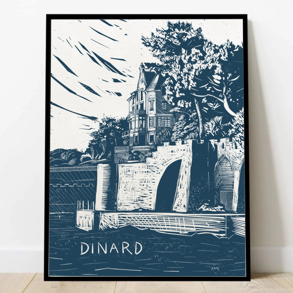 Affiche de la promenade du clair de lune à Dinard
