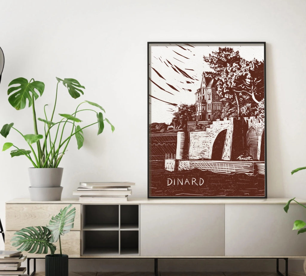 Affiche de la promenade du clair de lune à Dinard