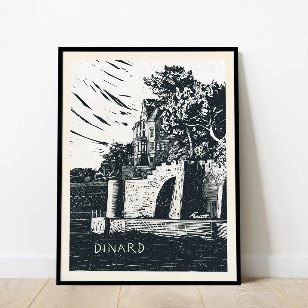 Affiche de la promenade du clair de lune à Dinard